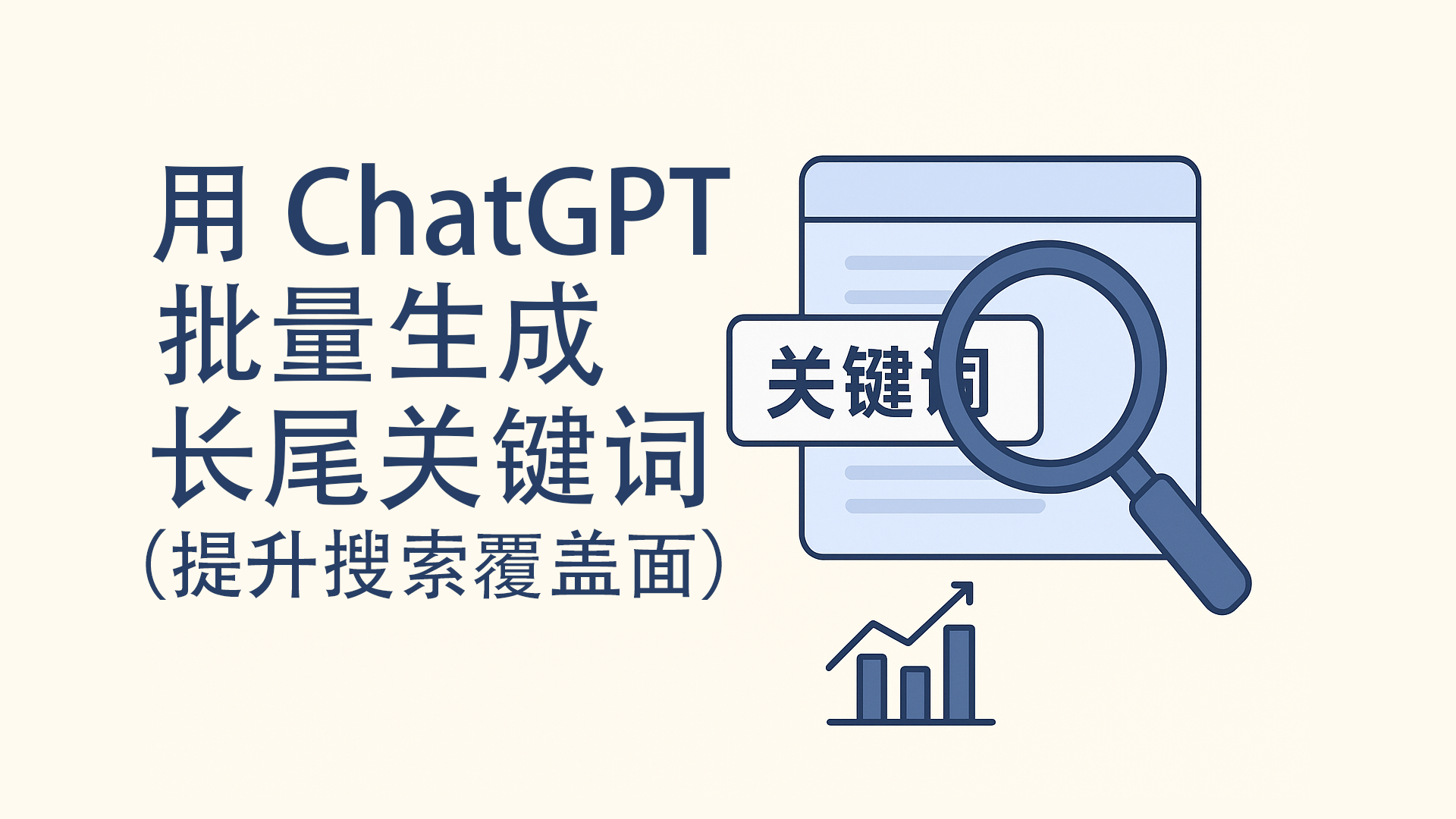 用 ChatGPT 批量生成长尾关键词（提升搜索覆盖面）顶部背景图